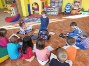 Návtěva prvňáčků ve školce